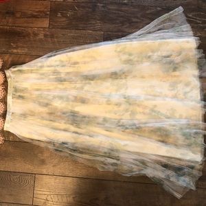 Jenny Yoo Bridesmaid Louis Tulle Skirt Ivory Sage